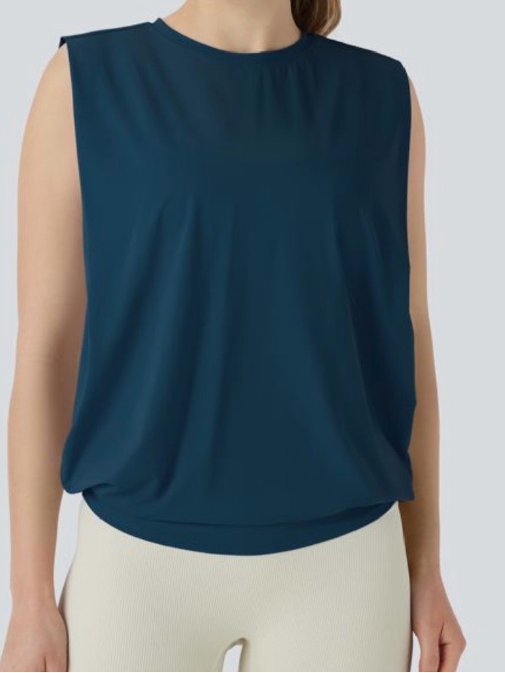 HALARA Athleisure  Sleeveless Tank Top in Deep Navy Blue